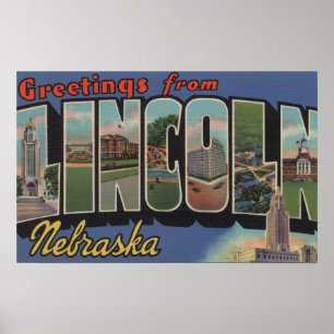 Poster Lincoln, Nébraska - grandes scènes de lettre