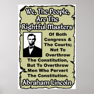 Poster Lincoln : Nous Le Peuple !