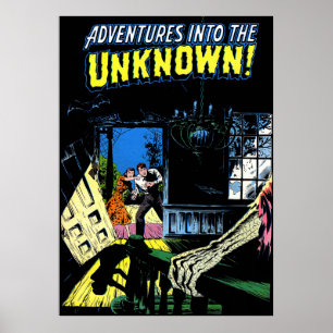 Poster L'inconnu Les intrus Comics Vintages