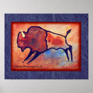 Poster Lindas Buffalo Stylisé
