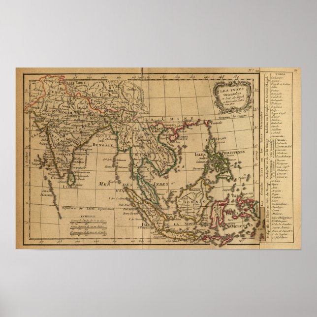 Poster L'Inde orientale (Devant)