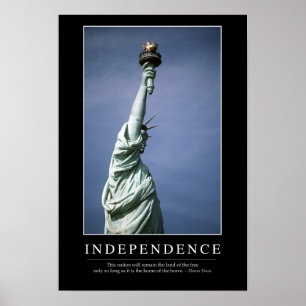 Poster L'indépendance : Citation inspirée 1