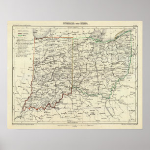 Poster L'Indiana et l'Ohio