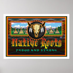 Poster L'indigène enracine l'affiche