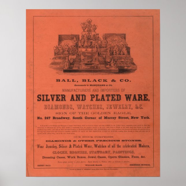 Poster Lining Colton's American Atlas (Devant)