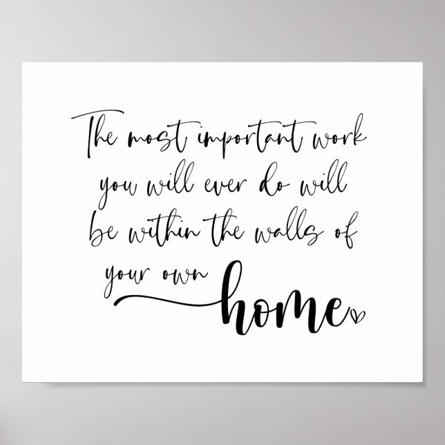 Poster L'Inspiration de travail la plus importante (Devant)