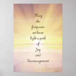 Poster L'inspiration et l'encouragement de l'or