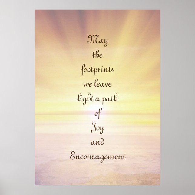 Poster L'inspiration et l'encouragement de l'or (Devant)