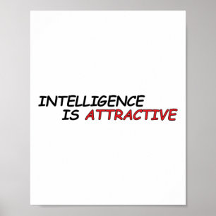 Poster L'Intelligence Est Un Sticker Attrayant
