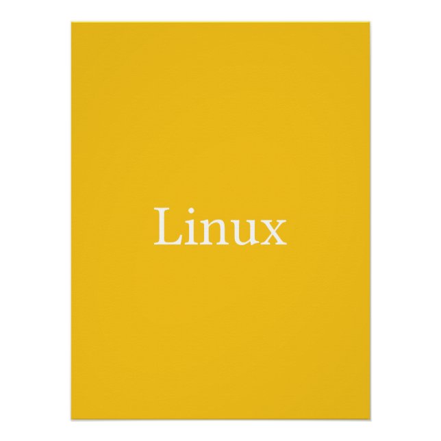 Poster Linux (Devant)