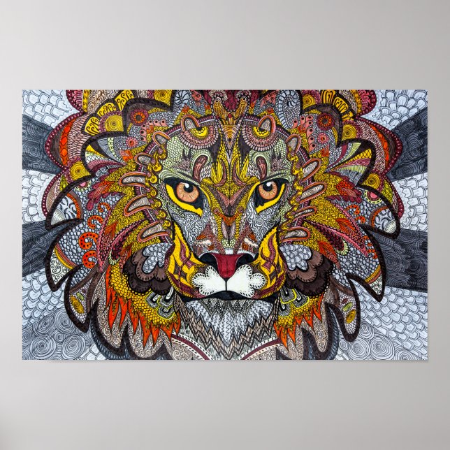 Poster Lion (Devant)
