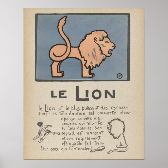 Poster Lion (Devant)