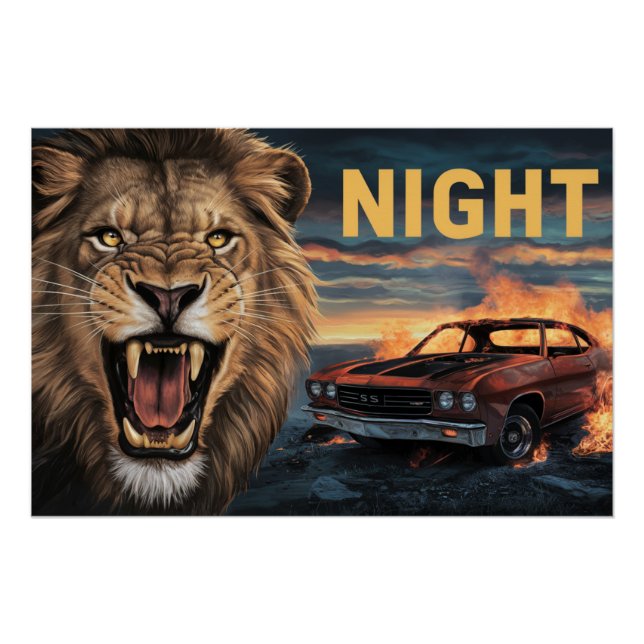 Poster Lion 07 (Devant)