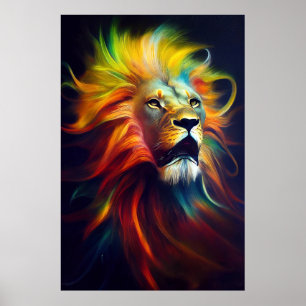Poster Lion Animal Discovery Aventure Nature Planète