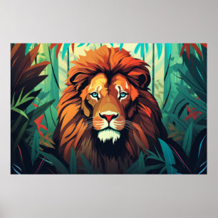 Poster Lion Animal Jungle Nature sauvage