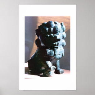 Poster Lion bouddhiste