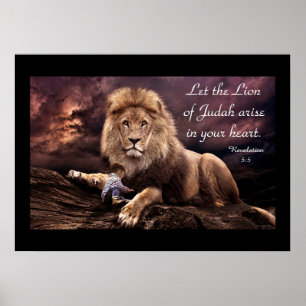 Poster Lion d'affiche de 5:5 de révélation de Judah