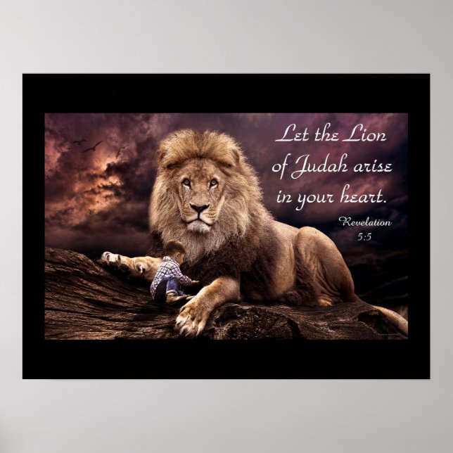 Poster Lion de Juda Apocalypse 5:5 (Devant)