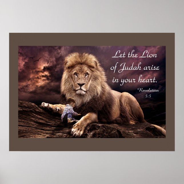 Poster Lion de Juda Apocalypse 5:5 (Devant)