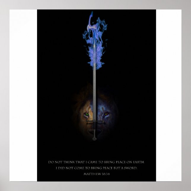 Poster Lion de Juda et épée de justice (Devant)