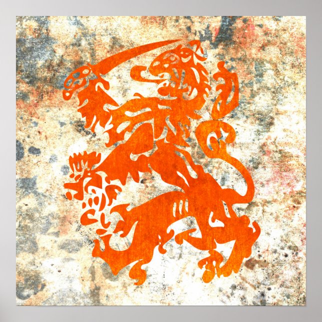 Poster Lion de la République néerlandaise (Devant)