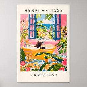 Poster Lion De Mer Dans La Baignoire Drôle Poster, Matiss