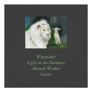 Poster Lion et The Lamb