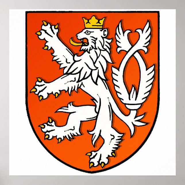 Poster Lion hollandais Pays-Bas Shield (Devant)