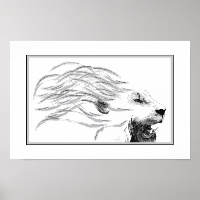 Poster Lion | Le Roi des Grands Chats (Devant)