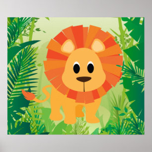 Poster Lion mignon