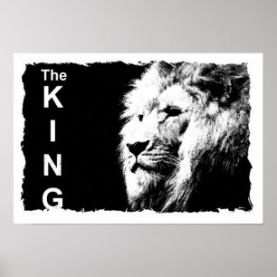 Poster Lion Modèle Nature Animal Le Roi tendance