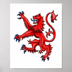 Poster Lion Rampant écossais