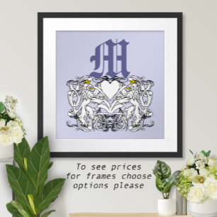 Poster Lion Rampant Renaissance Mariage