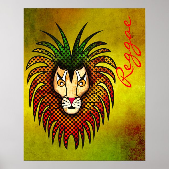 Poster Lion reggae (Devant)