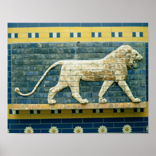 Poster Lion représentant Ishtar