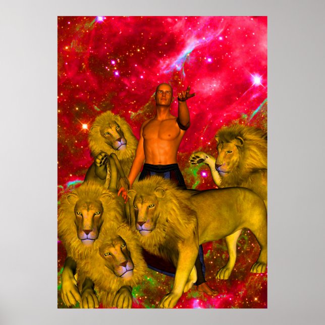 Poster Lions (Devant)