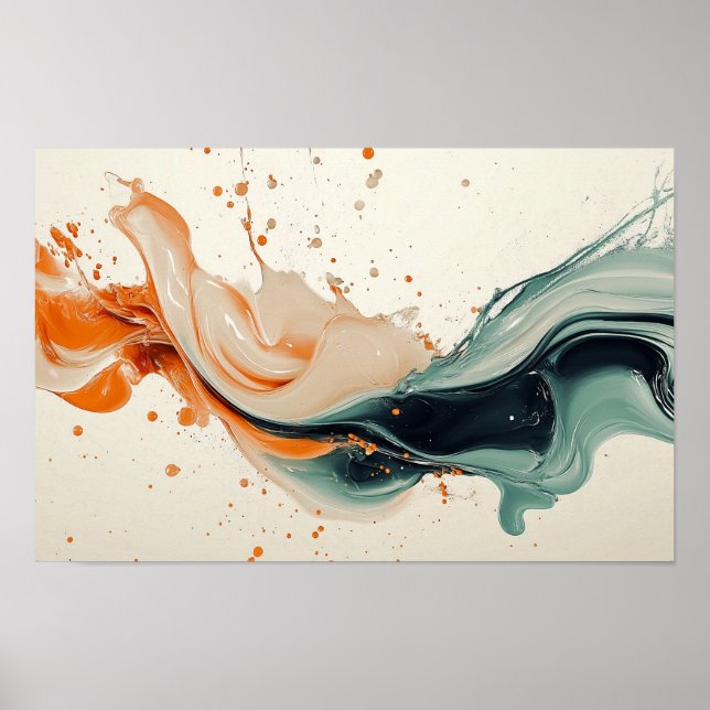 Poster liquide coloré (Devant)