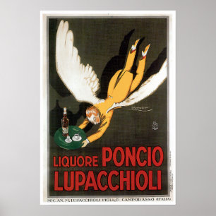 Poster Liquore Poncio Lupacchioli Boissons Vintages Publi