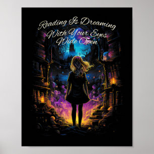 Poster Lire, c'est rêver avec vos yeux Open Citation Livr
