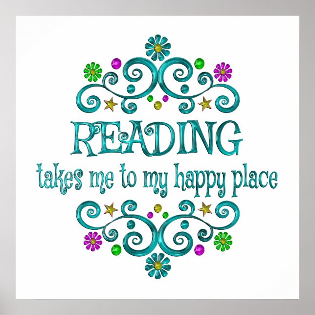 Poster Lire Happy Place (Devant)