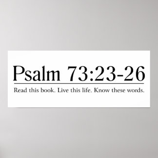 Poster Lire la Bible Psaume 73:23-26