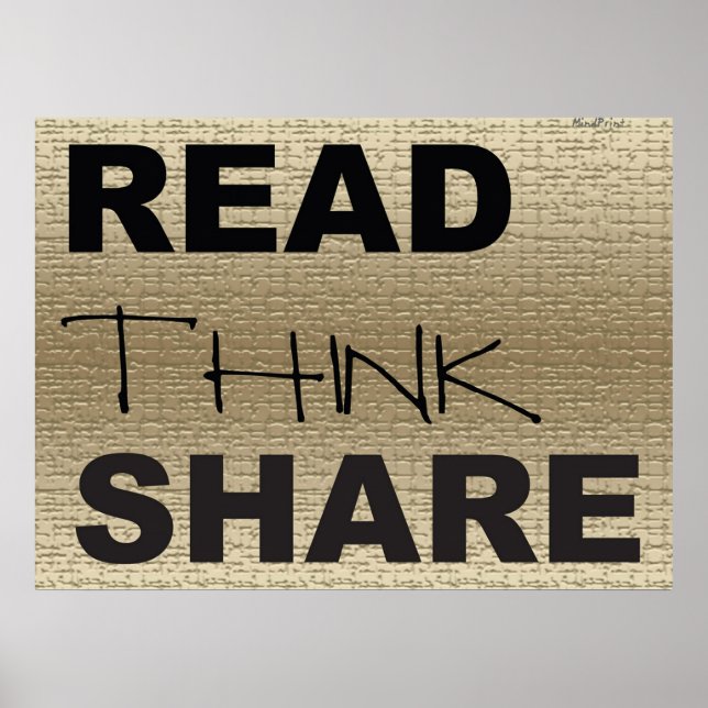Poster Lire le partage (Devant)