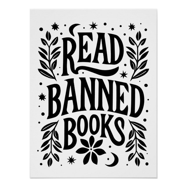 Poster Lire les livres interdits (Devant)