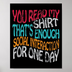 Poster Lire Ma Chemise Ça Suffit De Nouveautés Graphiques