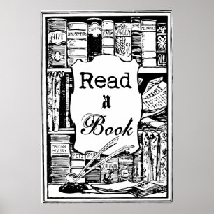 Poster Lire un livre