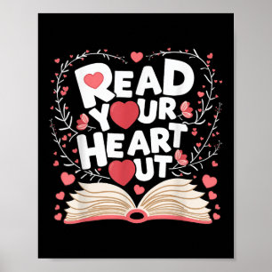 Poster Lire Votre Coeur Sortir Réserver Le Thème D'Amour