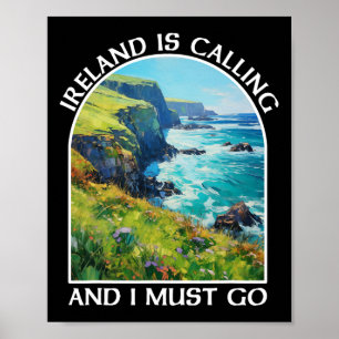Poster L'Irlande Appelle Et Je Dois Y Aller St Patrick's 