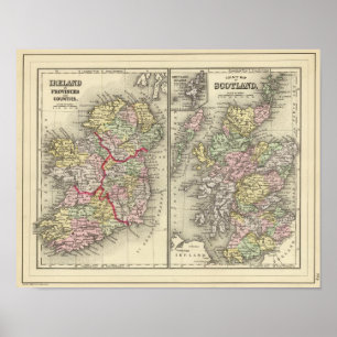 Poster L'Irlande, Ecosse
