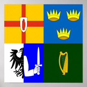 Poster L'Irlande quatre provinces