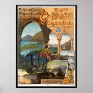 Poster L'Irlande vintage -